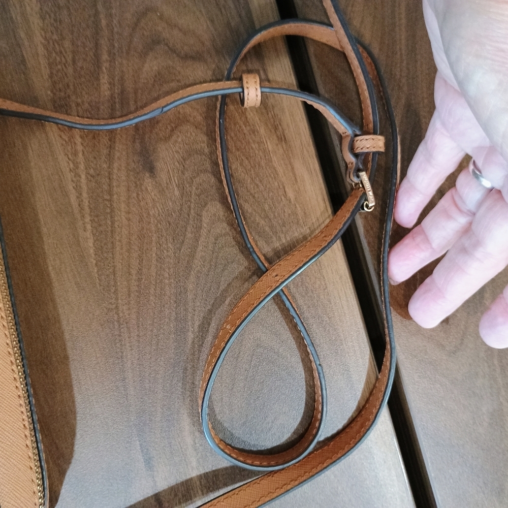 Michael Kors Mustard Yellow and Brown Crossbody Bag - Picture 9 of 11